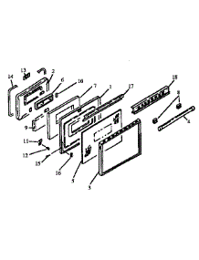 Oven Door Assembly parts for Caloric Gas Range RSK3700UW-P1141247NW from AppliancePartsPros.com