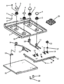 Sealed Burner Parts parts for Caloric Gas Range RSK3700UWW-P1141223WW from AppliancePartsPros.com