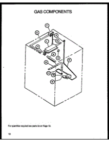 Gas Components parts for Caloric Gas Range RSK3700UWW-P1141247NWW from AppliancePartsPros.com