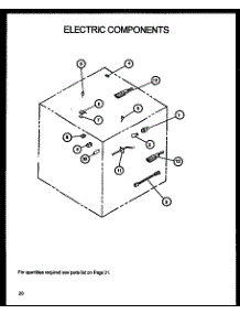 Electric Components parts for Caloric Gas Range RSK3700UWW-P1141247NWW from AppliancePartsPros.com