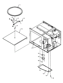 Turntable & Related Parts parts for Amana Countertop Microwave RSL669T/P1191402M from AppliancePartsPros.com