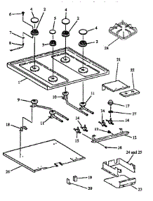 Open Top Burner Assembly parts for Caloric Gas Range RSS358UWG-P1141207NW from AppliancePartsPros.com