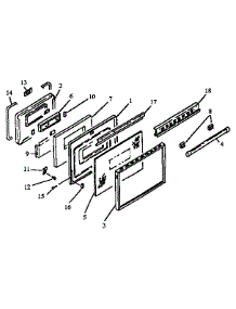 Oven Door Assembly parts for Caloric Gas Range RSS358UWG-P1141207NW from AppliancePartsPros.com