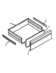 Storage Drawer Assembly parts for Caloric Gas Range RSS358UWG-P1141207NW from AppliancePartsPros.com