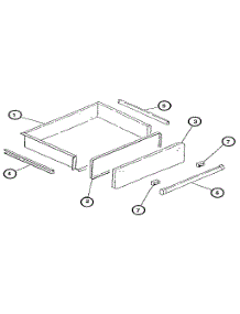 Storage Drawer Assembly parts for Caloric Gas Range RSS358UWGCO from AppliancePartsPros.com