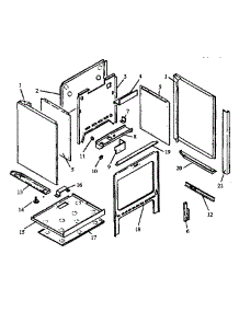 Oven Cabinet Assembly (Rst307-9310 / All) (Rst307-F043 / All) (Rst307 / All) (Rst307uww / All) (Rst309 / All) (Rst354 / All) (Rst359 / All) (Rst361 / All) (Rst362 / All) parts for Caloric Gas Range RST307-9310/ALL from AppliancePartsPros.com