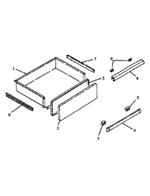 Storage Drawer parts for Caloric Gas Range RST307UWW/ALL from AppliancePartsPros.com