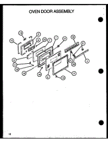 Oven Door Assembly parts for Caloric Gas Range RST308UW-P1130723NW from AppliancePartsPros.com