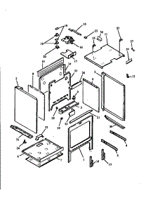 Oven Cavity Assy parts for Caloric Gas Range RST310UK-P1130738NK from AppliancePartsPros.com