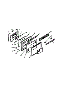 Oven Door parts for Caloric Gas Range RST310UK-P1130738NK from AppliancePartsPros.com