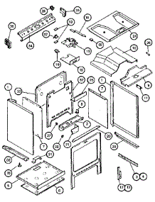 Cabinet Assembly parts for Caloric Gas Range RST378NL from AppliancePartsPros.com
