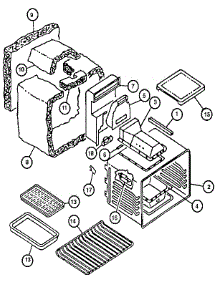 Oven Assembly parts for Caloric Gas Range RST378NL from AppliancePartsPros.com