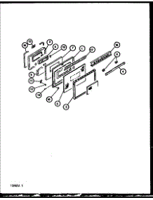 Oven Door Assembly parts for Caloric Gas Range RST378UL-P1141203NL from AppliancePartsPros.com