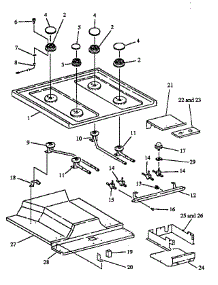 Sealed Burner (Rst365 / All) (Rst378 / All) (Rst378uwg / All) parts for Caloric Gas Range RST380/ALL from AppliancePartsPros.com