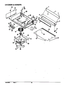 Cvc3000e & Hcr307e (Cvc3000e / P1133107ne) (Hcr307e / P1133106ne) parts for Caloric Gas Range RST399UL-P1132621NL from AppliancePartsPros.com