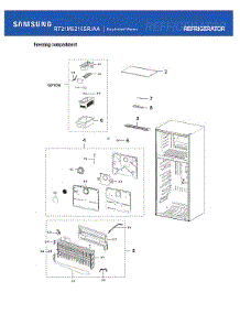 Freezer Compartment parts for Samsung Top-Mount Refrigerator RT21M6215SR/AA-07 from AppliancePartsPros.com