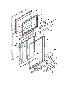 Inner Doors parts for Maytag Top-Mount Refrigerator RTD1900AAL from AppliancePartsPros.com