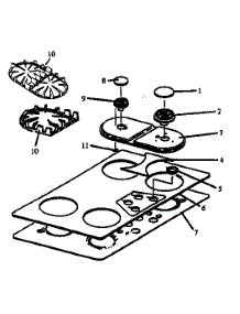 Parts Not Illustrated parts for Caloric Gas Cooktop RTG350-P1131465NW from AppliancePartsPros.com