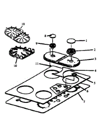 Parts Not Illustrated parts for Caloric Gas Cooktop RTG350-P1131490NW from AppliancePartsPros.com
