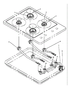 Gas Components parts for Caloric Gas Cooktop RTP308-P1142505NL,K from AppliancePartsPros.com