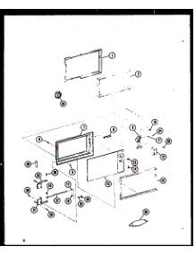 Door parts for Amana Countertop Microwave RV-10/P74582-3M from AppliancePartsPros.com