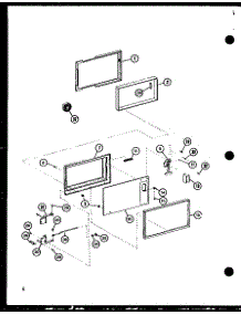 Door parts for Amana Countertop Microwave RV-8/P75260-4M from AppliancePartsPros.com