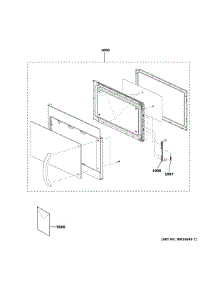 Door Parts parts for Hot Point Microwave/Hood Combo RVM5160DH8BB from AppliancePartsPros.com