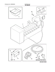 Ice Maker parts for Crosley Bottom-Mount Refrigerator RVRF3361SS1 from AppliancePartsPros.com