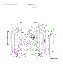 Fresh Food Doors parts for Crosley Bottom-Mount Refrigerator RVRF3361SS2 from AppliancePartsPros.com