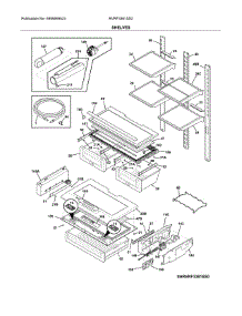 Shelves parts for Crosley Bottom-Mount Refrigerator RVRF3361SS2 from AppliancePartsPros.com