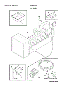 Ice Maker parts for Crosley Bottom-Mount Refrigerator RVRF3361SS3 from AppliancePartsPros.com