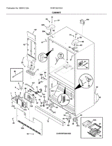 Cabinet parts for Crosley Bottom-Mount Refrigerator RVRF3361SS3 from AppliancePartsPros.com