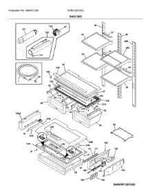Shelves parts for Crosley Bottom-Mount Refrigerator RVRF3361SS3 from AppliancePartsPros.com