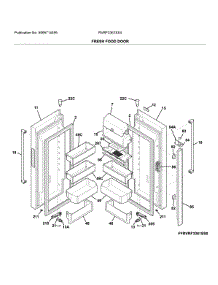 Fresh Food Doors parts for Crosley Bottom-Mount Refrigerator RVRF3361SS4 from AppliancePartsPros.com