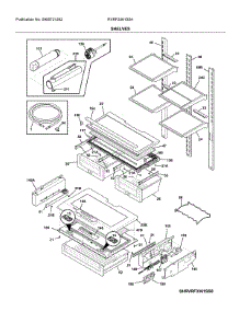Shelves parts for Crosley Bottom-Mount Refrigerator RVRF3361SS4 from AppliancePartsPros.com