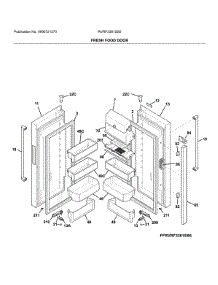 Fresh Food Doors parts for Crosley Bottom-Mount Refrigerator RVRF3361SS5 from AppliancePartsPros.com