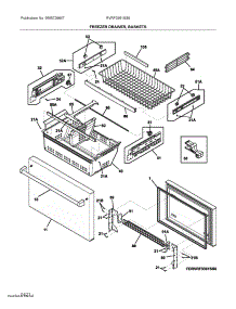 Freezer Door parts for Viking Bottom-Mount Refrigerator RVRF3361SS6 from AppliancePartsPros.com