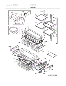 Shelves parts for Viking Bottom-Mount Refrigerator RVRF3361SS6 from AppliancePartsPros.com