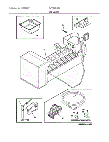 Ice Maker parts for Viking Bottom-Mount Refrigerator RVRF3361SS6 from AppliancePartsPros.com