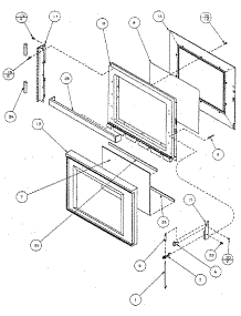Door Parts parts for Amana Countertop Microwave RWG321T from AppliancePartsPros.com
