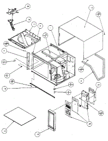 Control Panel And Cavity parts for Amana Countertop Microwave RWG321T from AppliancePartsPros.com