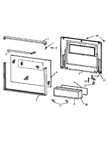 Glass Oven Door (Rws-Rxs) parts for Caloric Gas Wall Oven RWS202UD/P1132439N from AppliancePartsPros.com