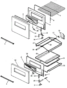 Oven And Broilers (Rws-Rxs) parts for Caloric Gas Wall Oven RWS214UWW/P1132432N from AppliancePartsPros.com