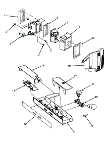 Controls Assy parts for  Side-By-Side Refrigerator RX256DT4X1-22615A from AppliancePartsPros.com