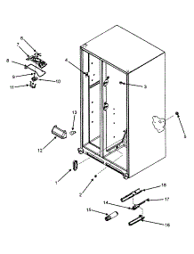 Fan / Filter parts for  Side-By-Side Refrigerator RX256DT4X1-22615A from AppliancePartsPros.com