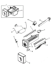 Ice Maker parts for  Side-By-Side Refrigerator RX256DT4X1-22615A from AppliancePartsPros.com