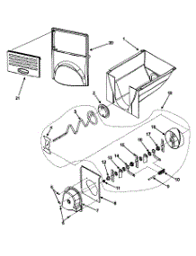 Ice Bucket parts for  Side-By-Side Refrigerator RX256DT4X1-22615A from AppliancePartsPros.com