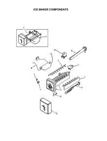 Ice Maker parts for  Side-By-Side Refrigerator RX256DT7X1-22600-A from AppliancePartsPros.com