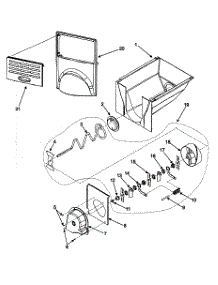 Ice Bucket parts for  Side-By-Side Refrigerator RX256ET2W1-22618A from AppliancePartsPros.com