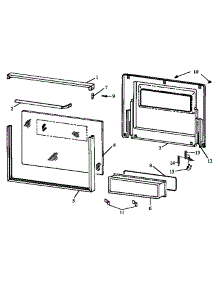 Glass Oven Door parts for Caloric Gas Wall Oven RXS212U0/P1132410N from AppliancePartsPros.com